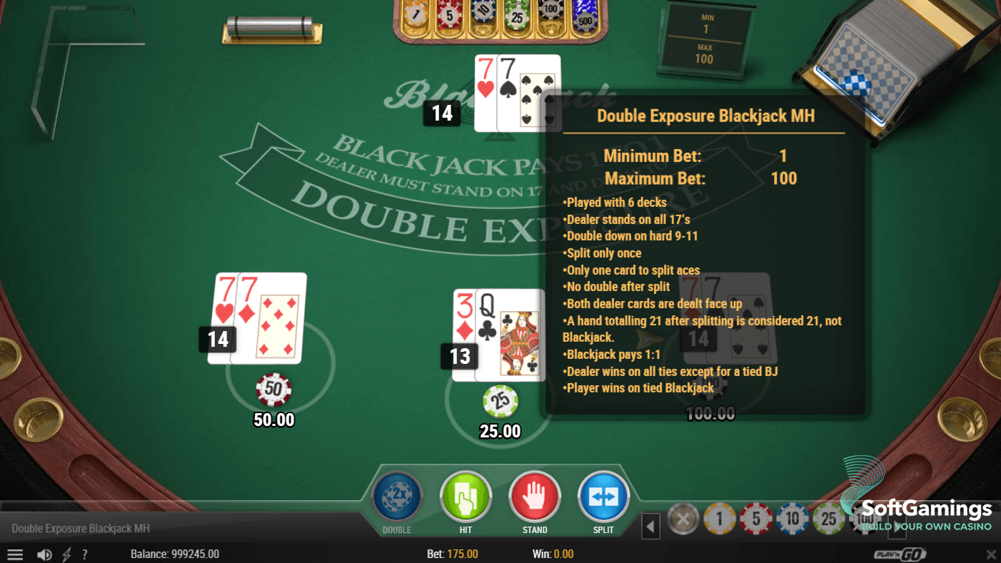 Double Exposure Blackjack