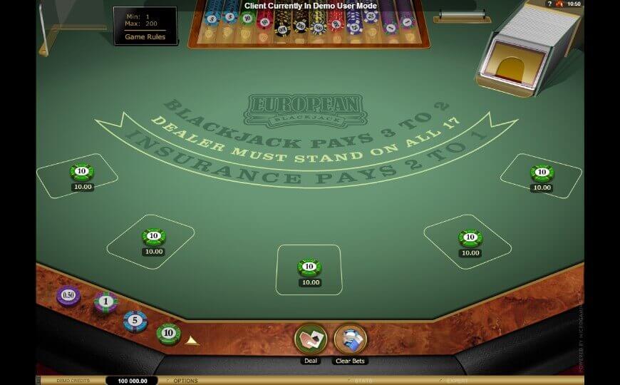 European Blackjack Multi Hand